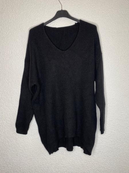 Strick-Pulli-Schwarz